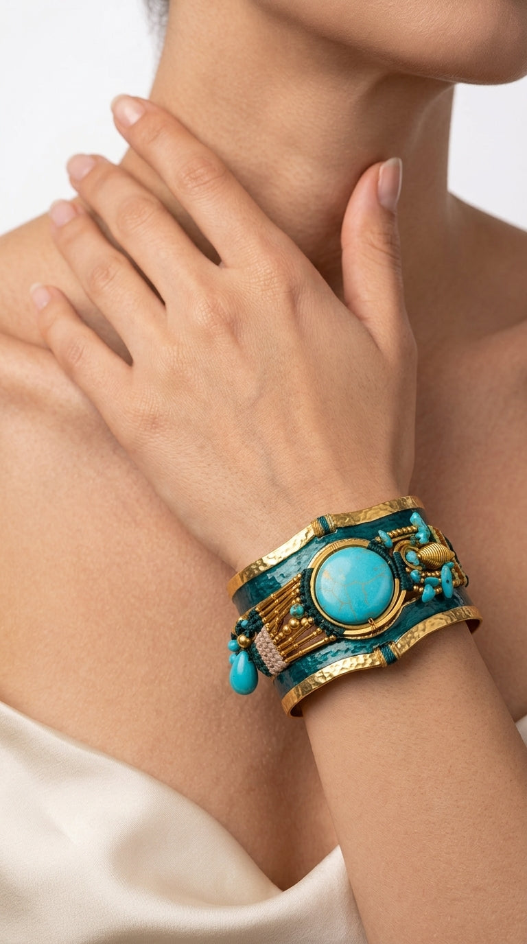 Nomad Aura Bracelet - Sage Green