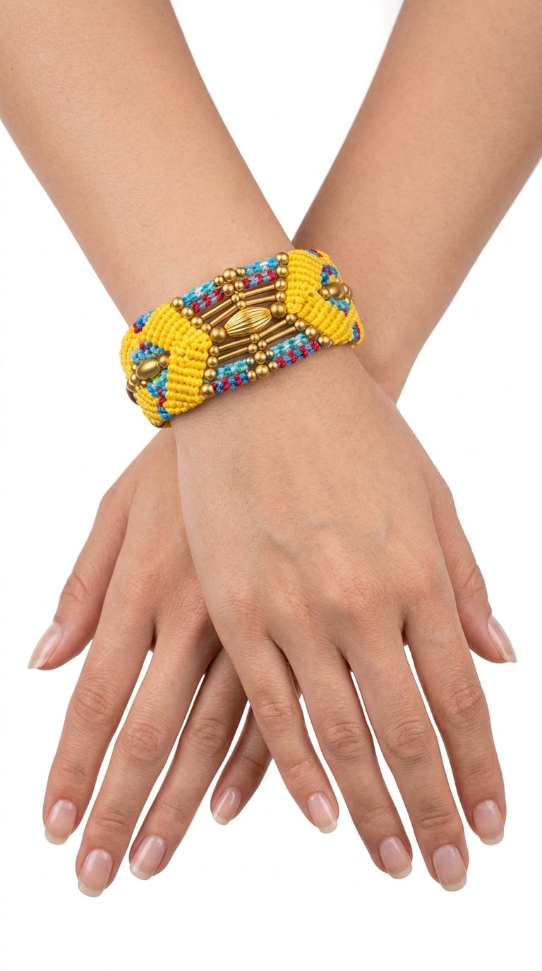 Nomad Relic Bracelet – Solar Gold