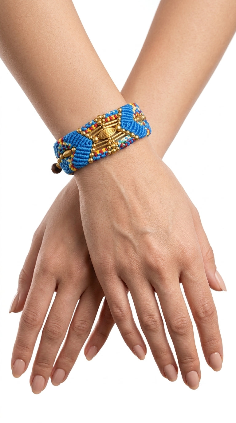 Nomad Relic Bracelet – Cobalt Blue