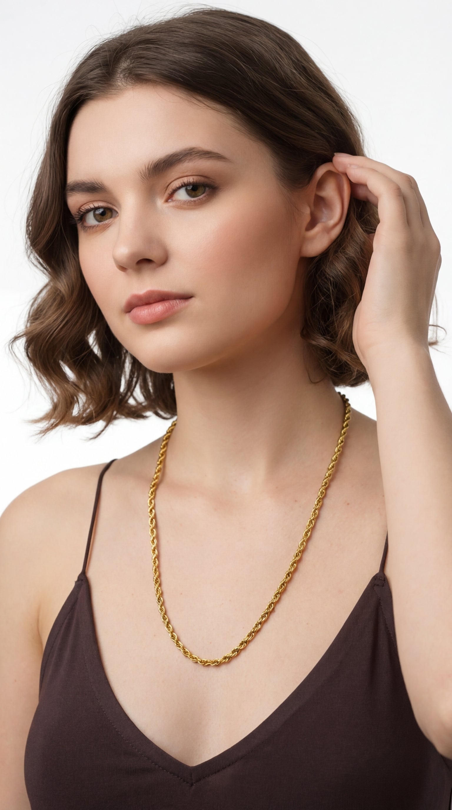 Long Aurea Twist Rope Kolye