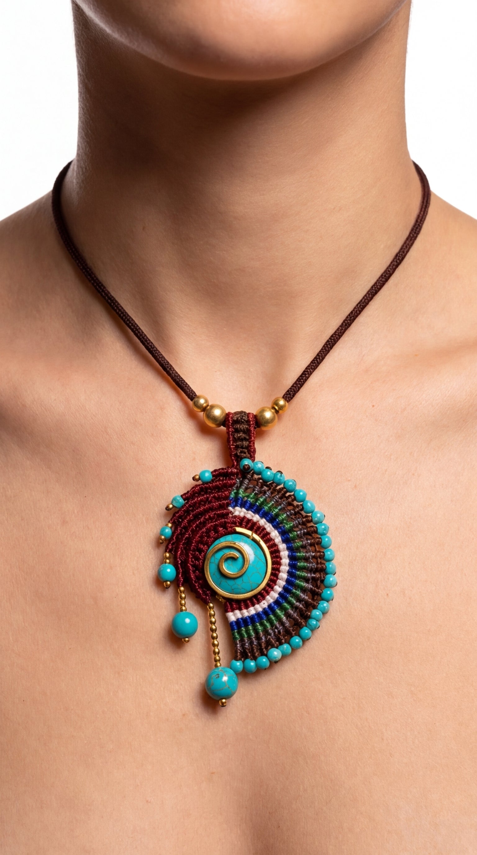Nomad Weave Stone Necklace