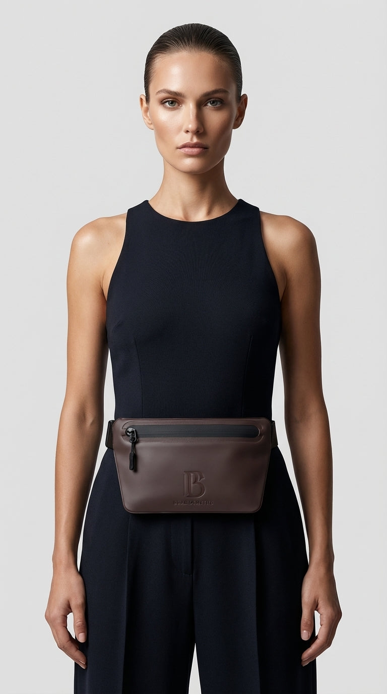 Mocha (Coffee) Slant Waist Bag
