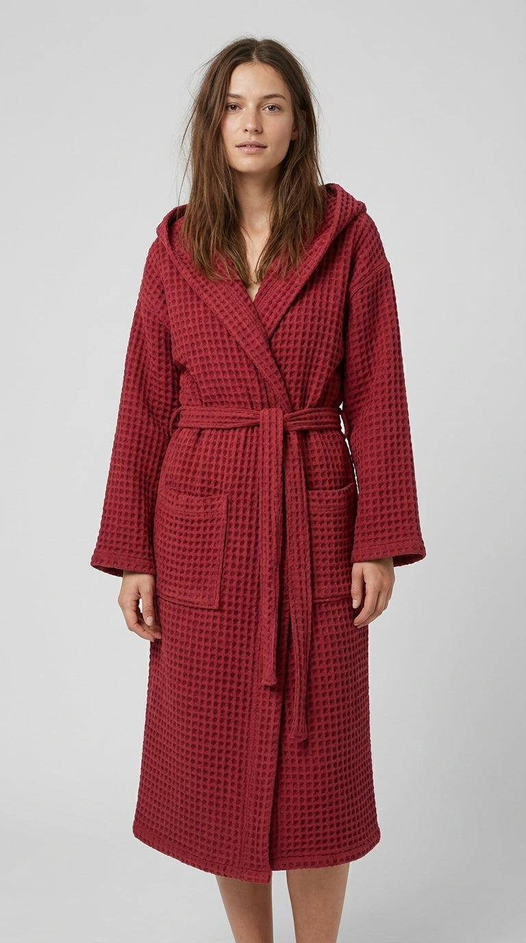 Bordo Waffle (Gofre) Bornoz