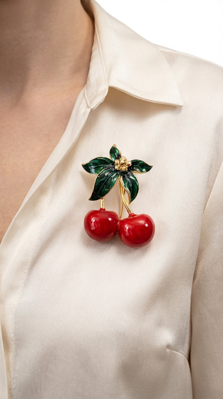 Cherry Brooch