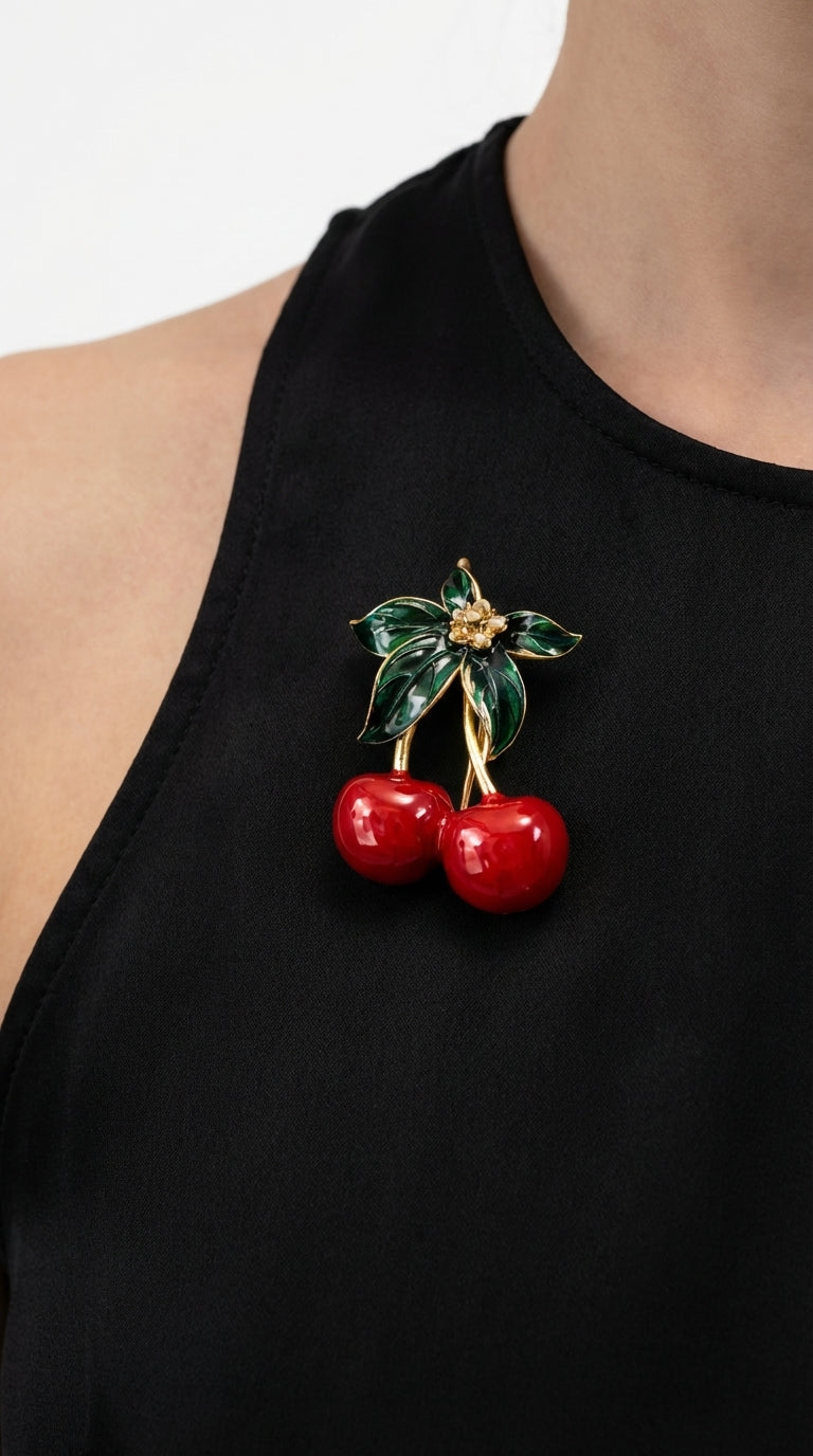 Cherry Brooch