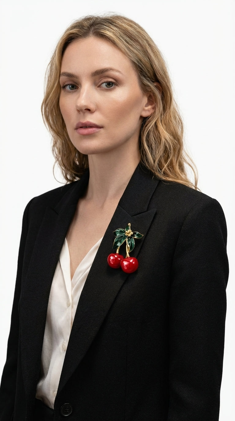 Cherry Brooch
