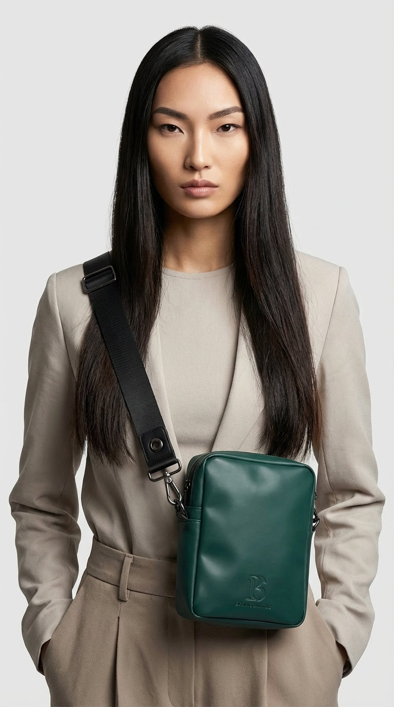 Olive Green Glow Elegant Shoulder Bag