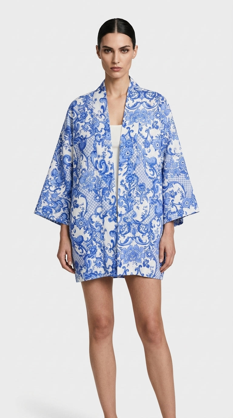 MISKA Azure Baroque Kimono
