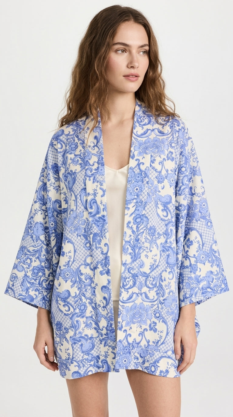MISKA Azure Baroque Kimono