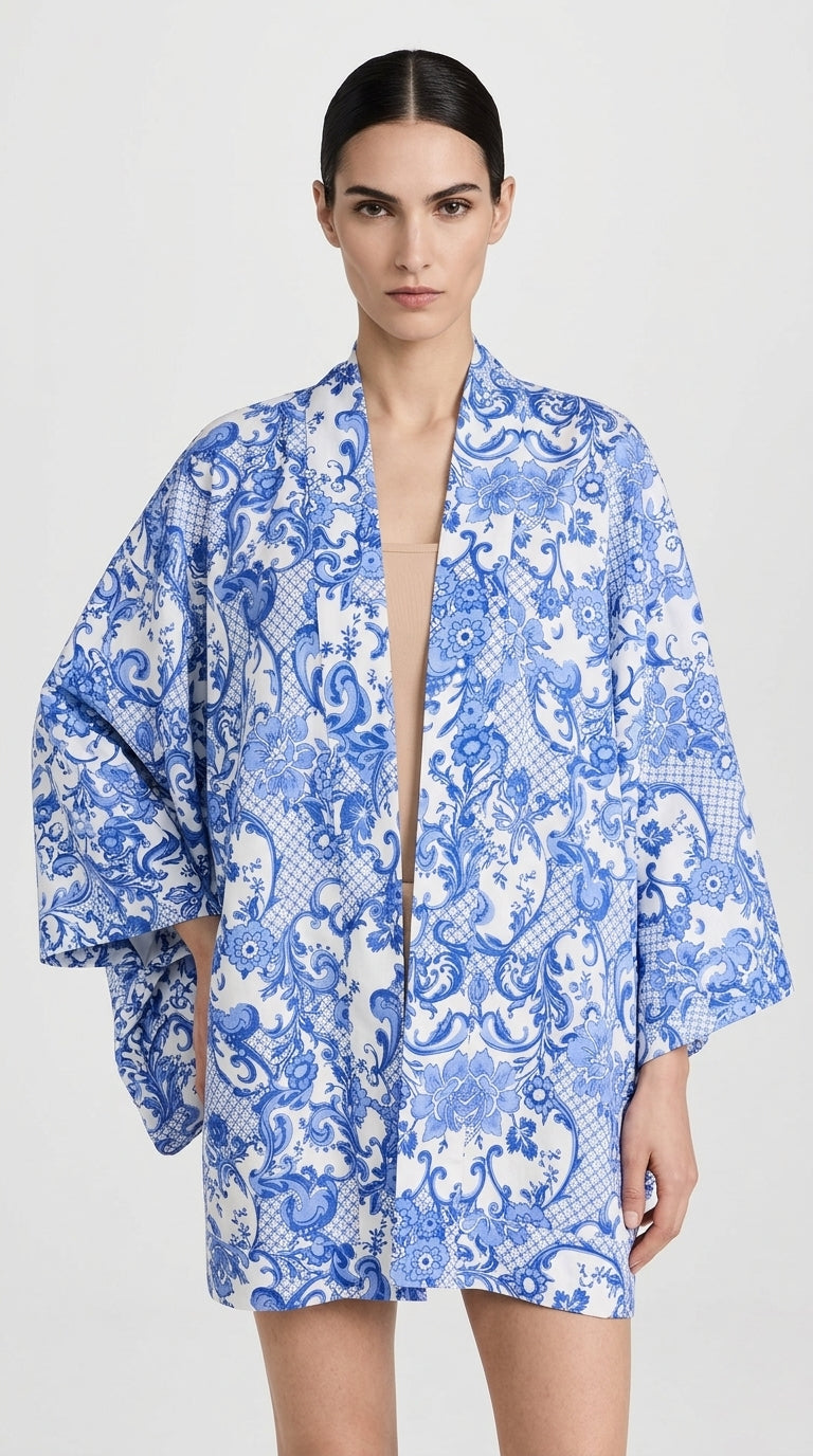 MISKA Azure Baroque Kimono