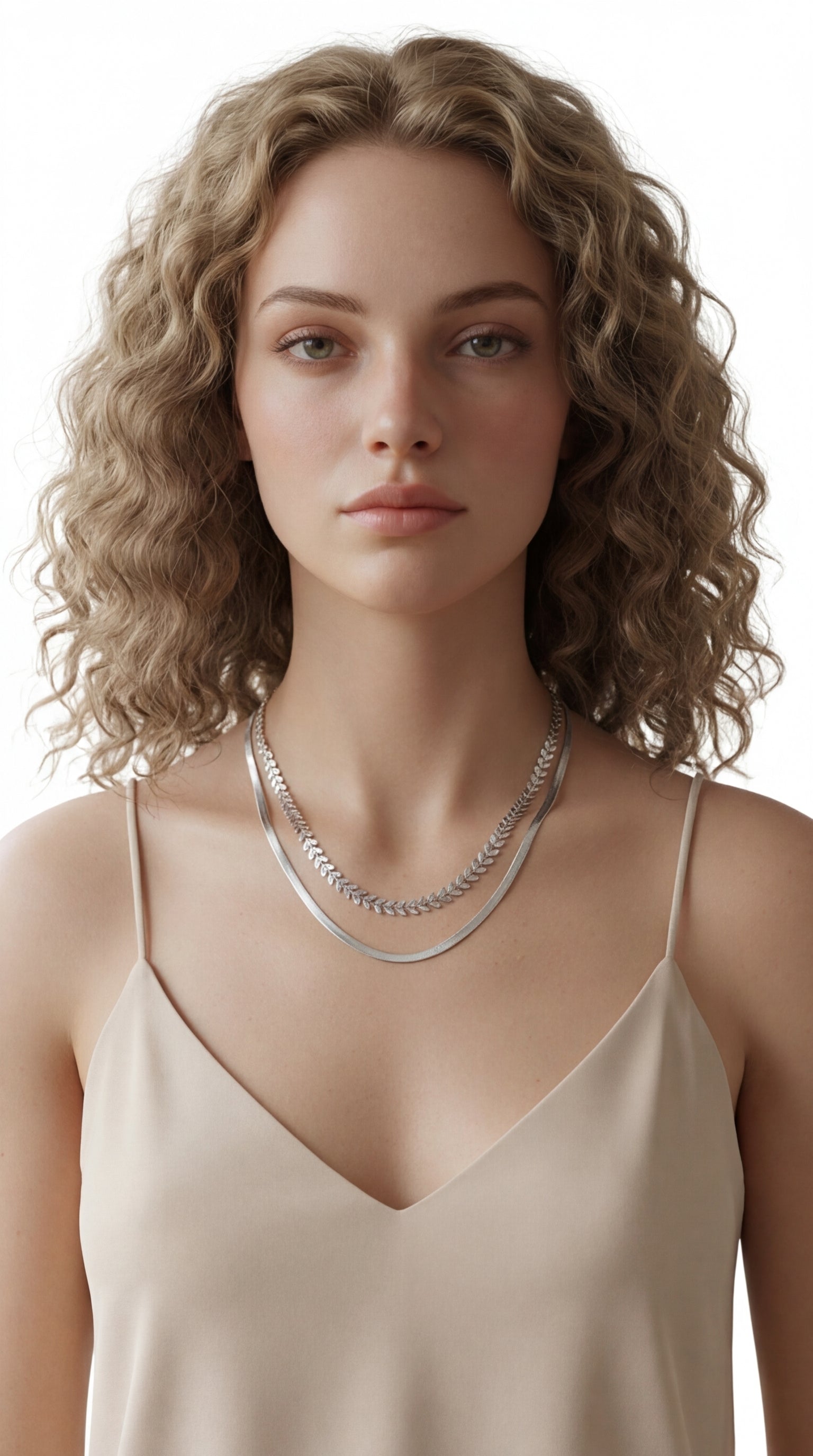 Laurel Link Kolye -Silver Tone