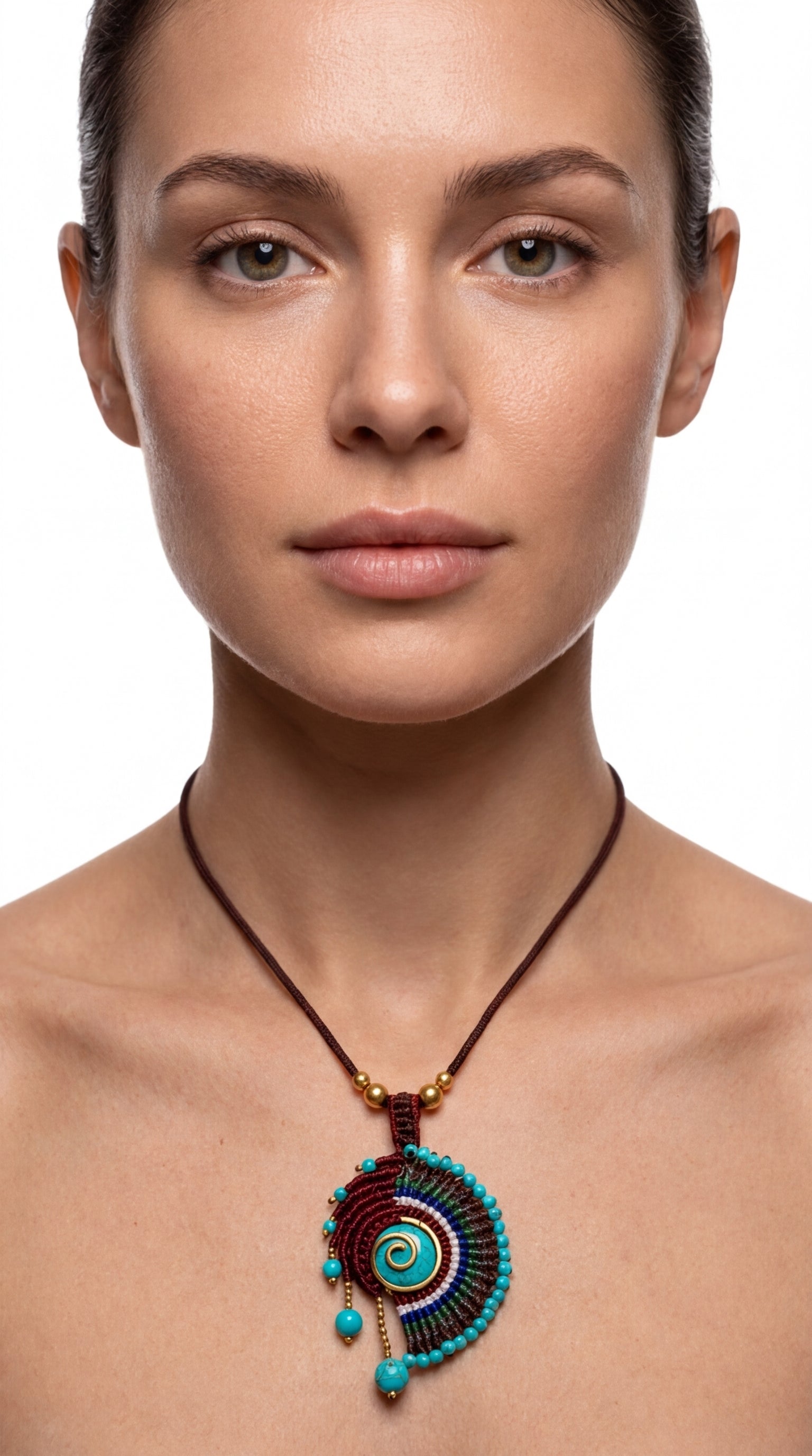 Nomad Weave Stone Necklace