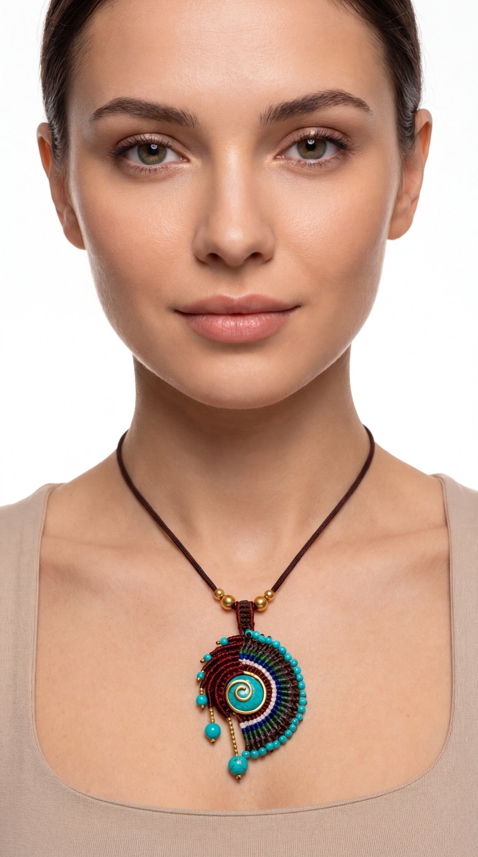 Nomad Weave Stone Necklace