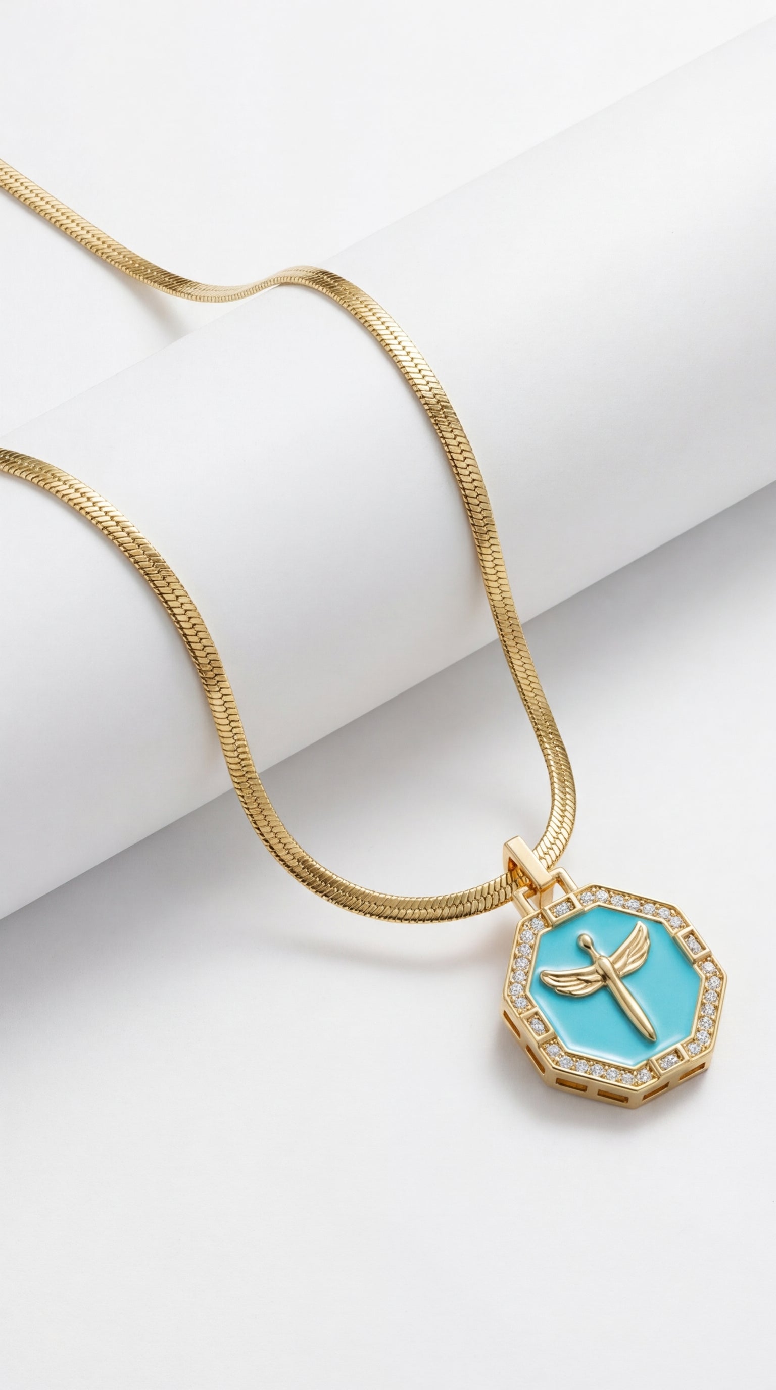 Dragonfly Turkuaz Kolye