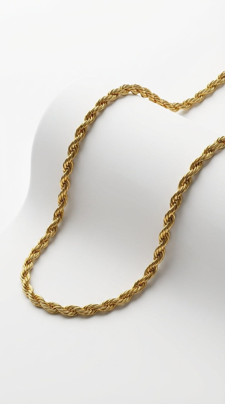 Long Aurea Twist Rope Kolye