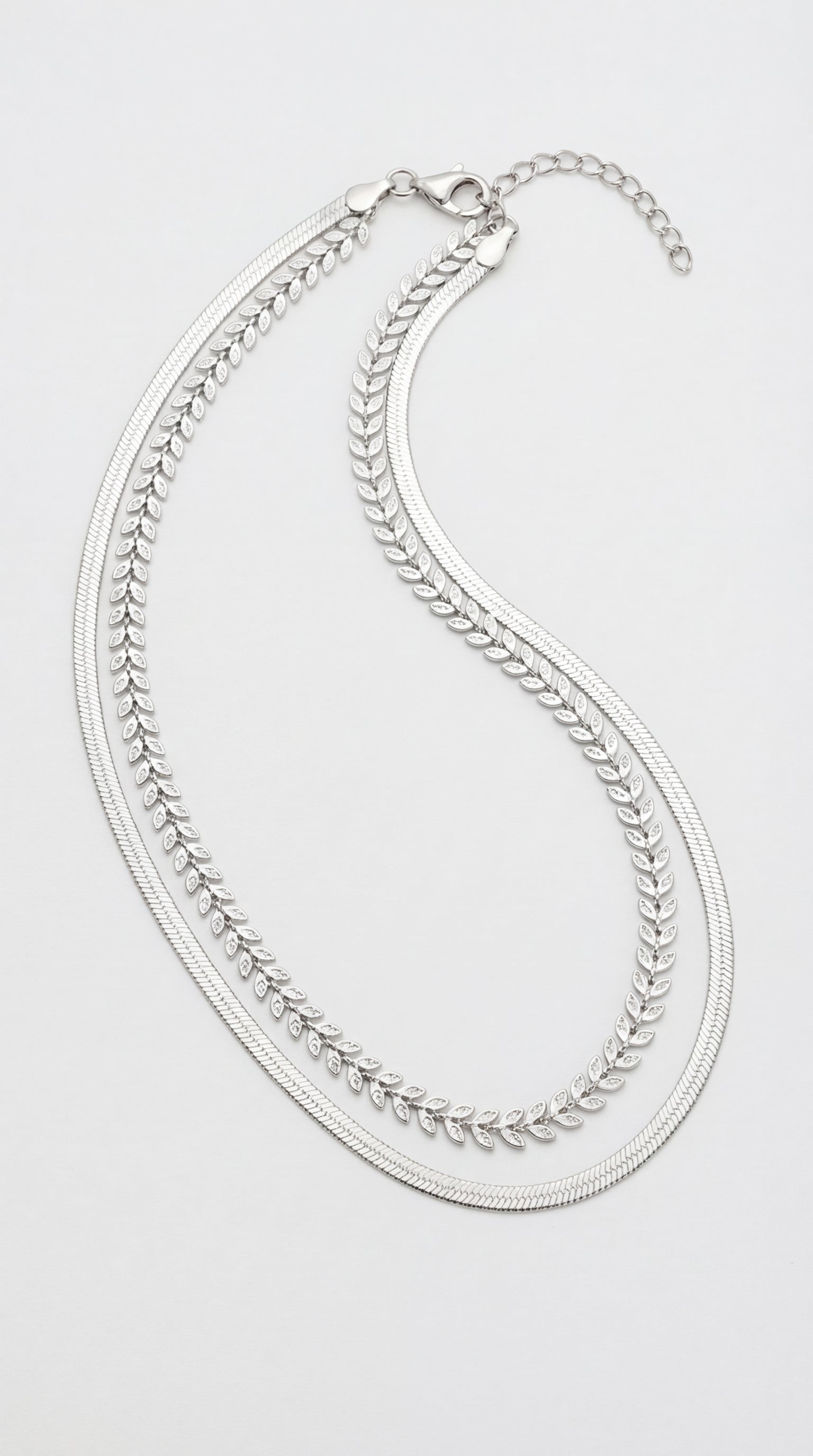 Laurel Link Kolye -Silver Tone