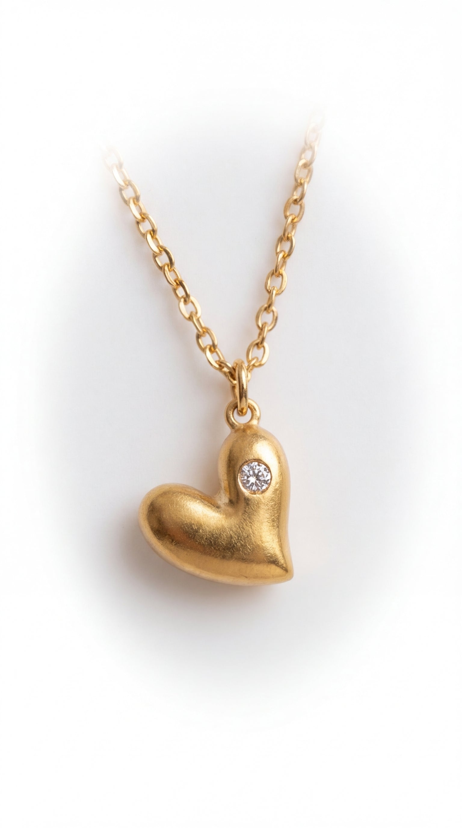 Curved Heart Necklace