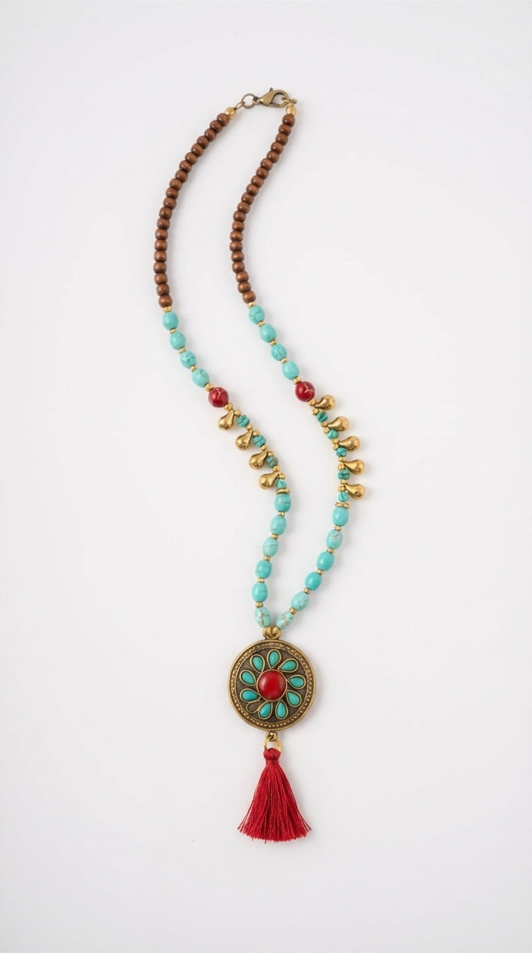 Nomad Ember Tasseled Necklace