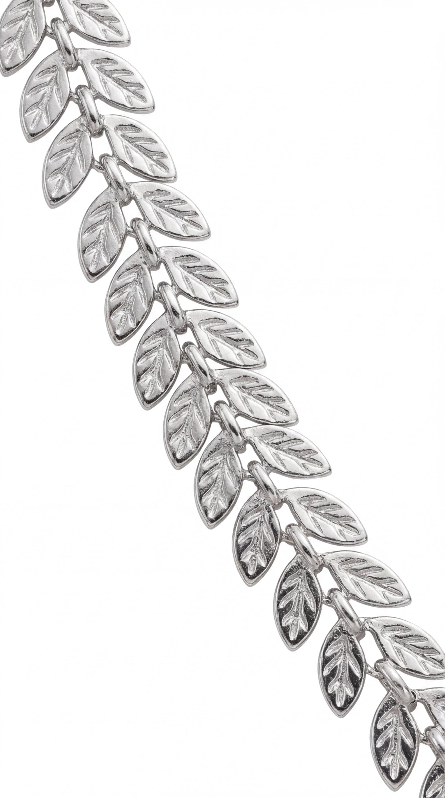 Laurel Link Kolye -Silver Tone