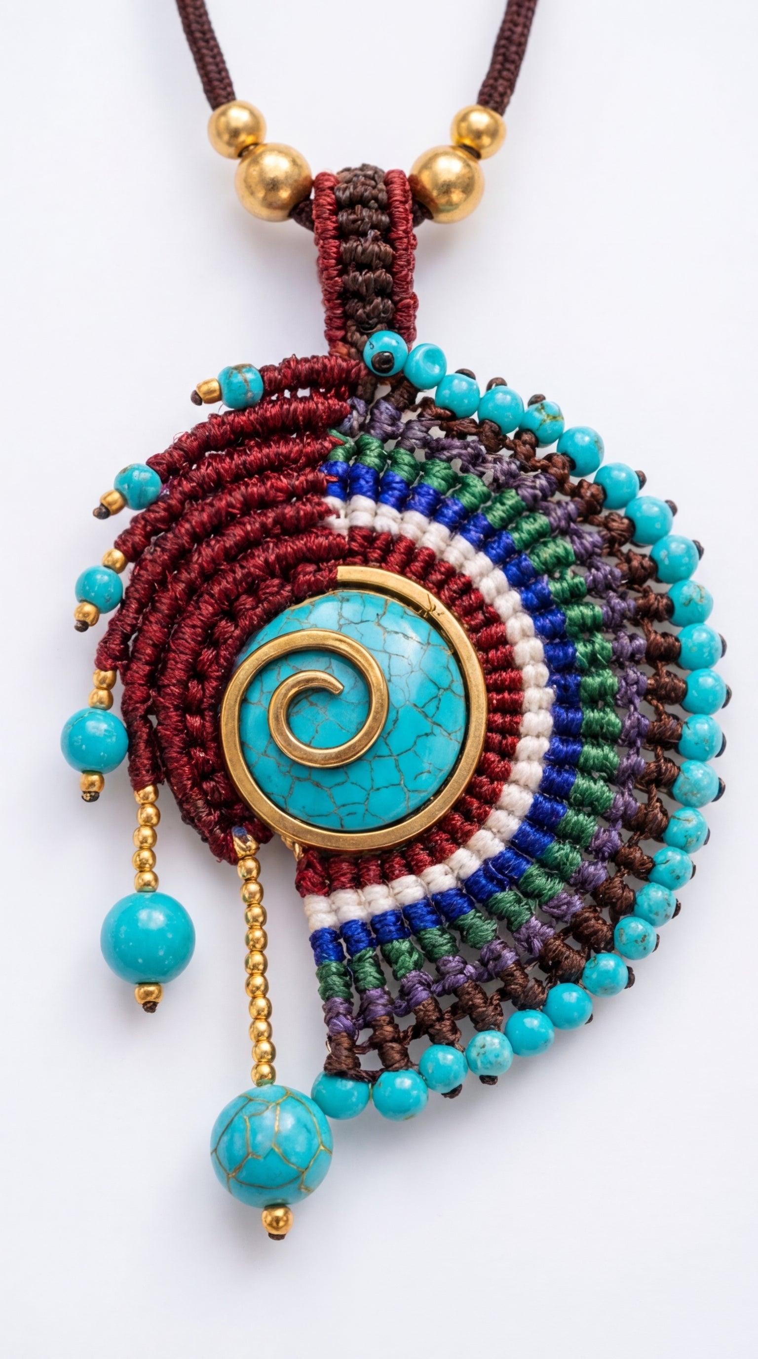 Nomad Weave Stone Necklace