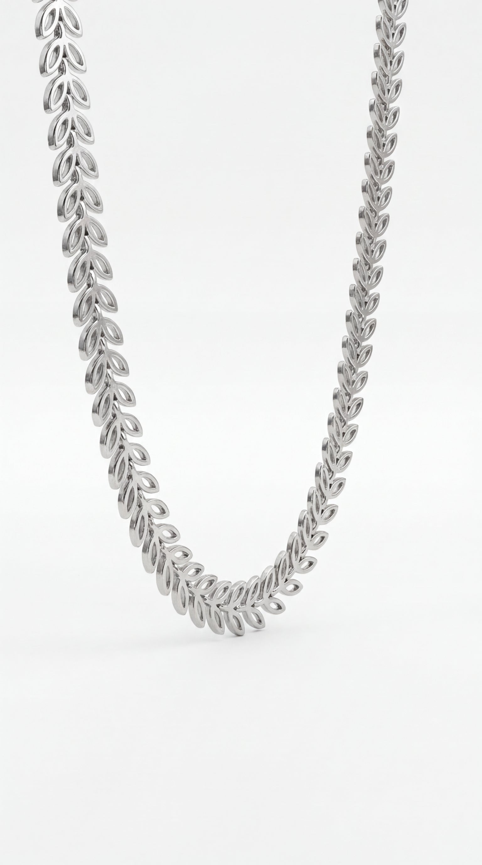 Laurel Link Kolye -Silver Tone