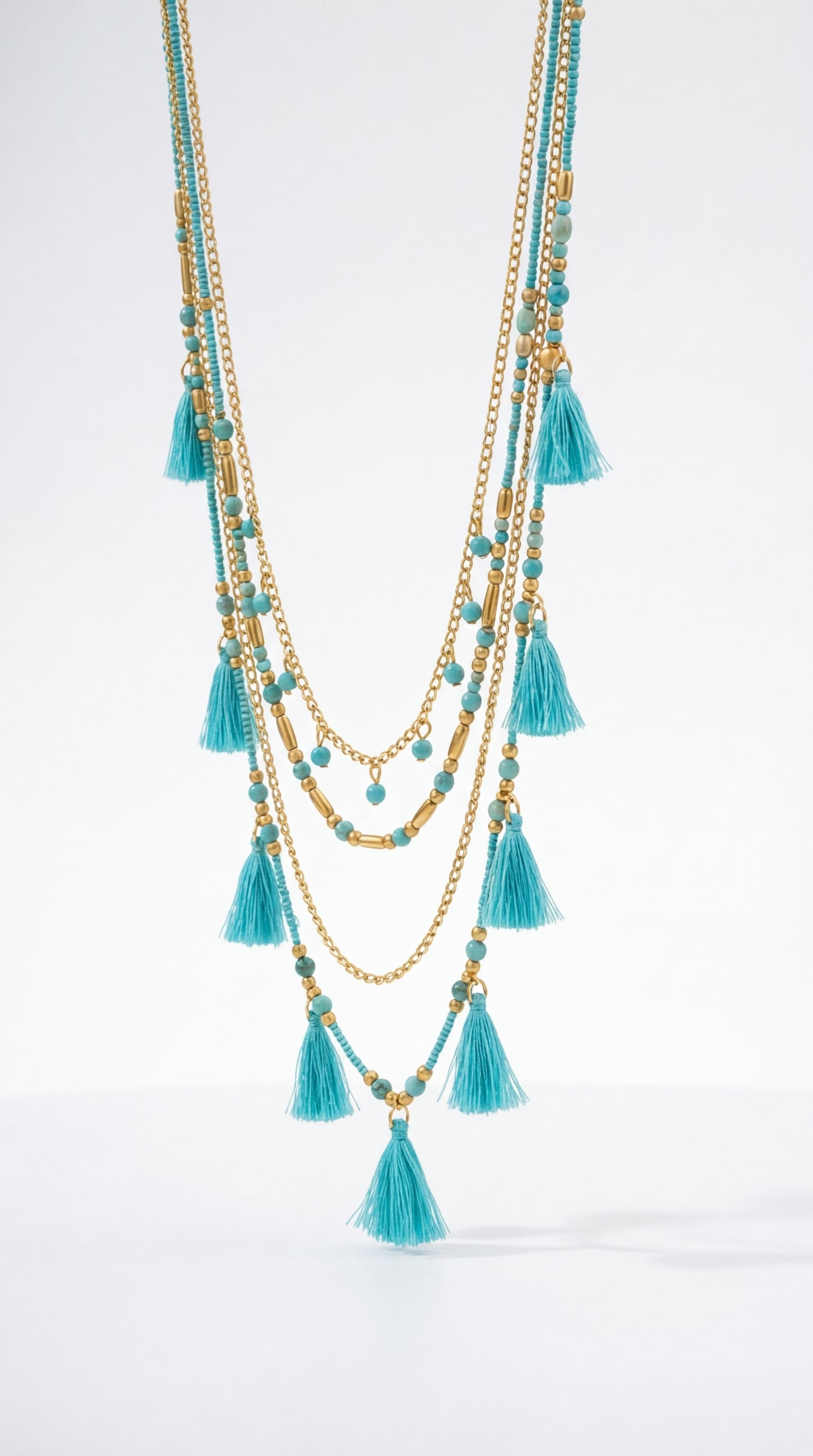 Azure Etnik Kolye- Blue