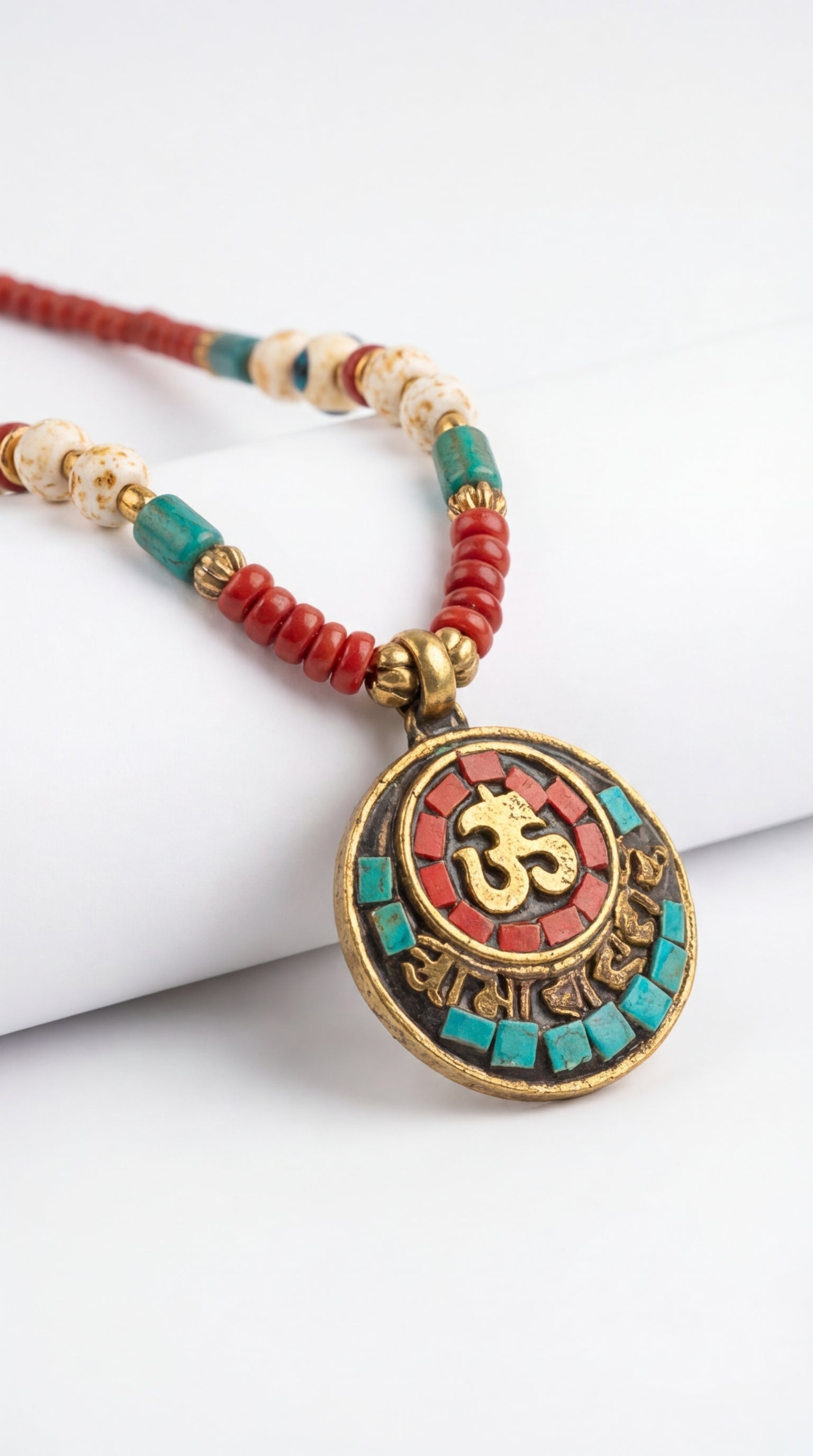 Nomad Earth Medallion Necklace