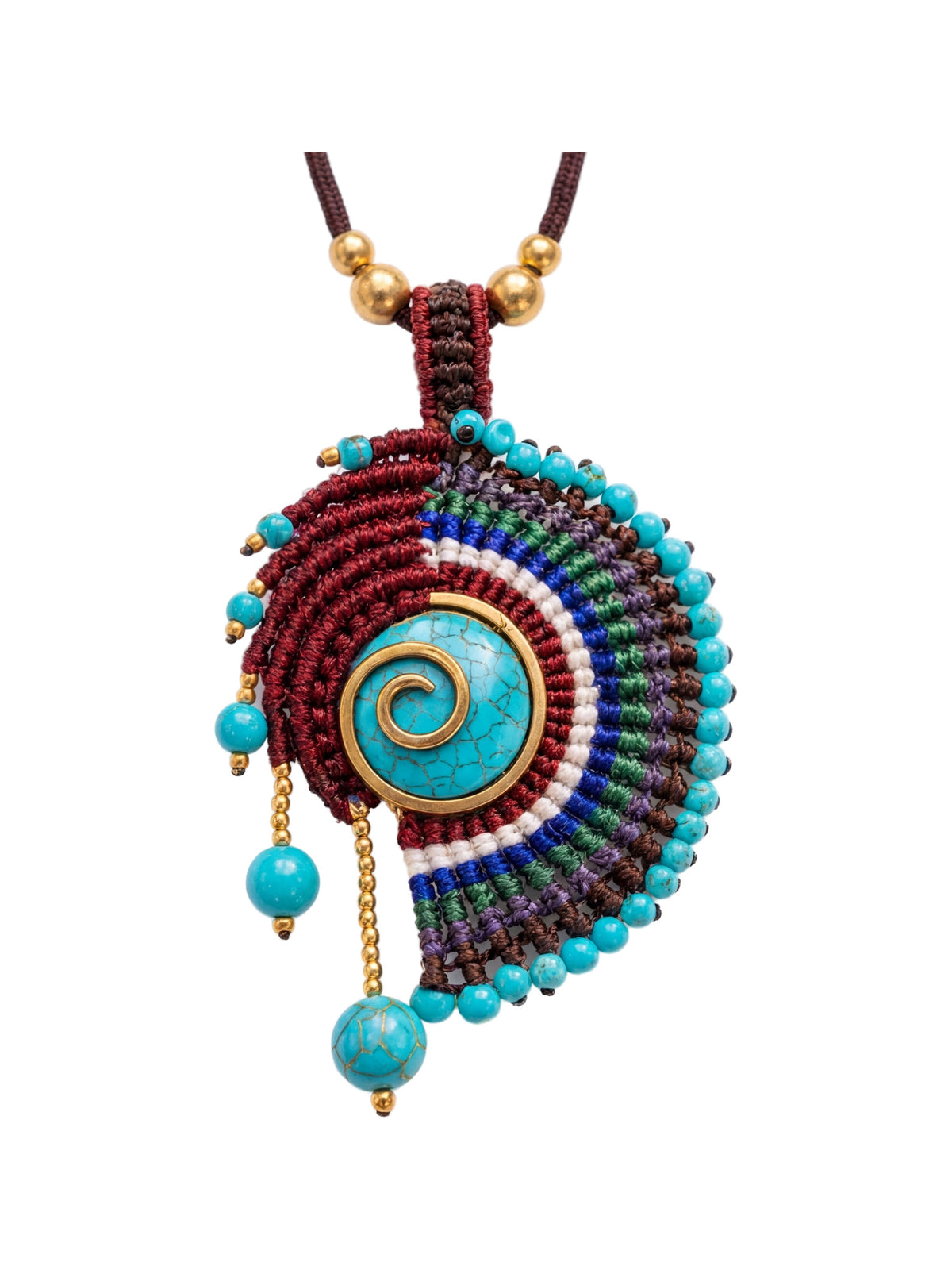 Nomad Weave Stone Necklace
