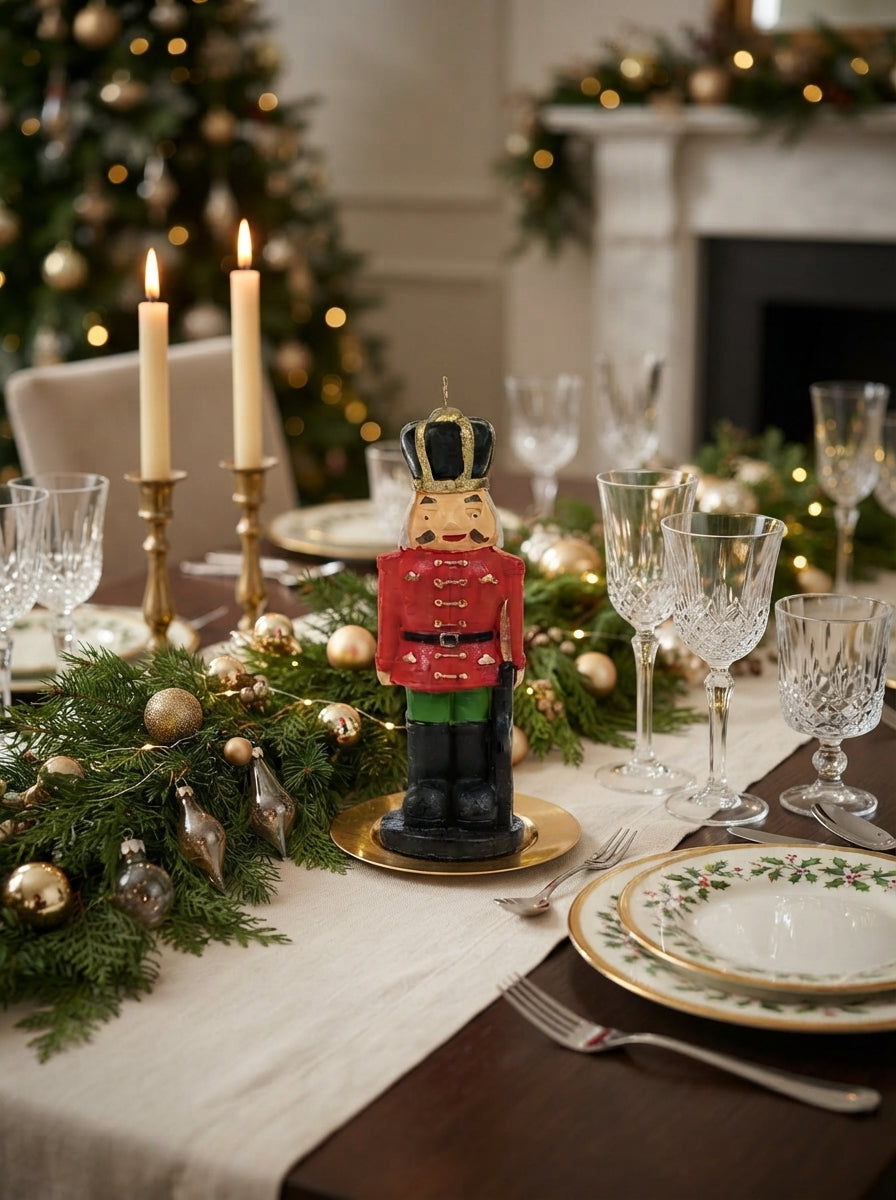 Christmas Nutcracker 3D Fındıkkıran Dekoratif Mum