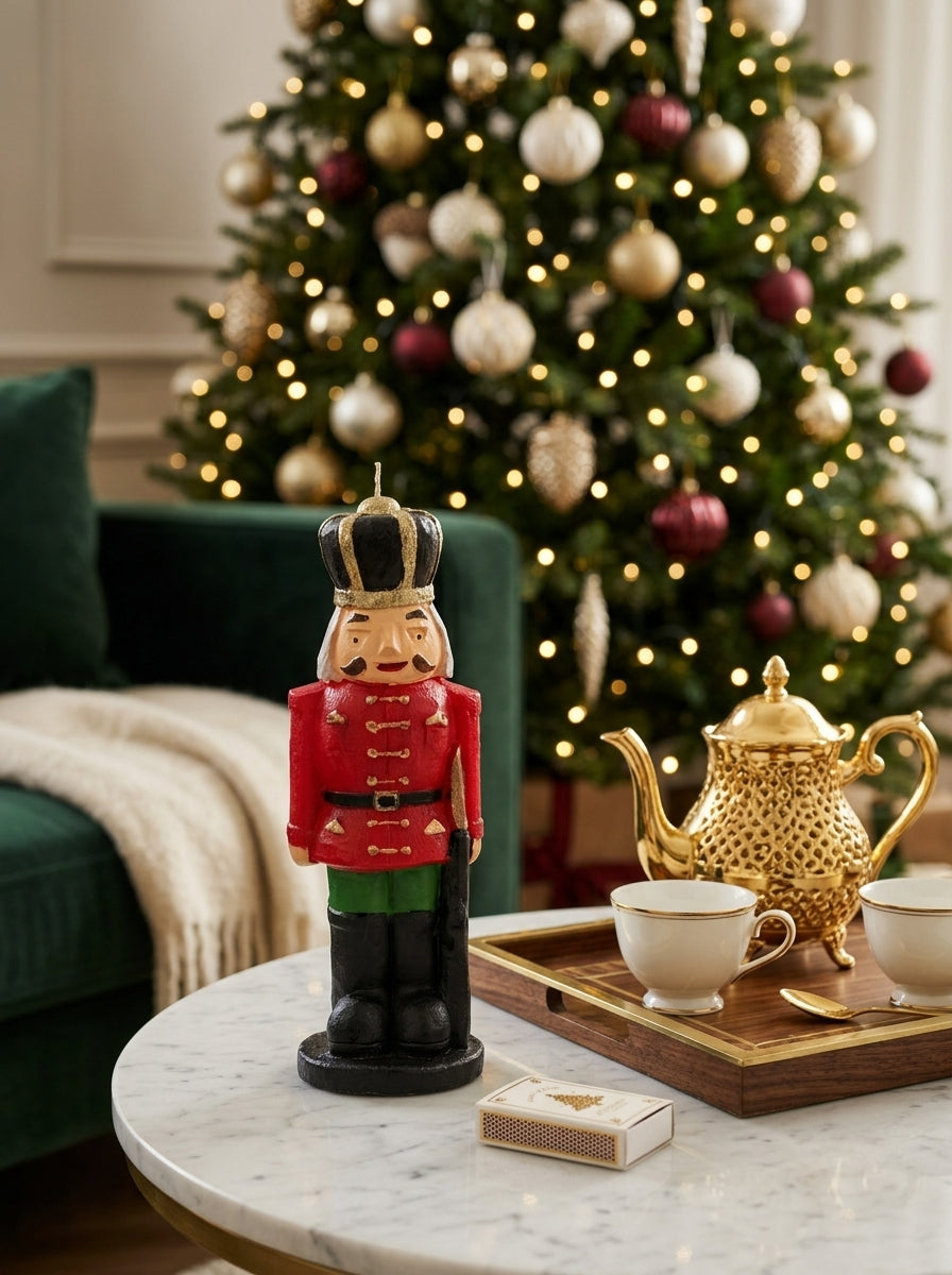Christmas Nutcracker 3D Fındıkkıran Dekoratif Mum