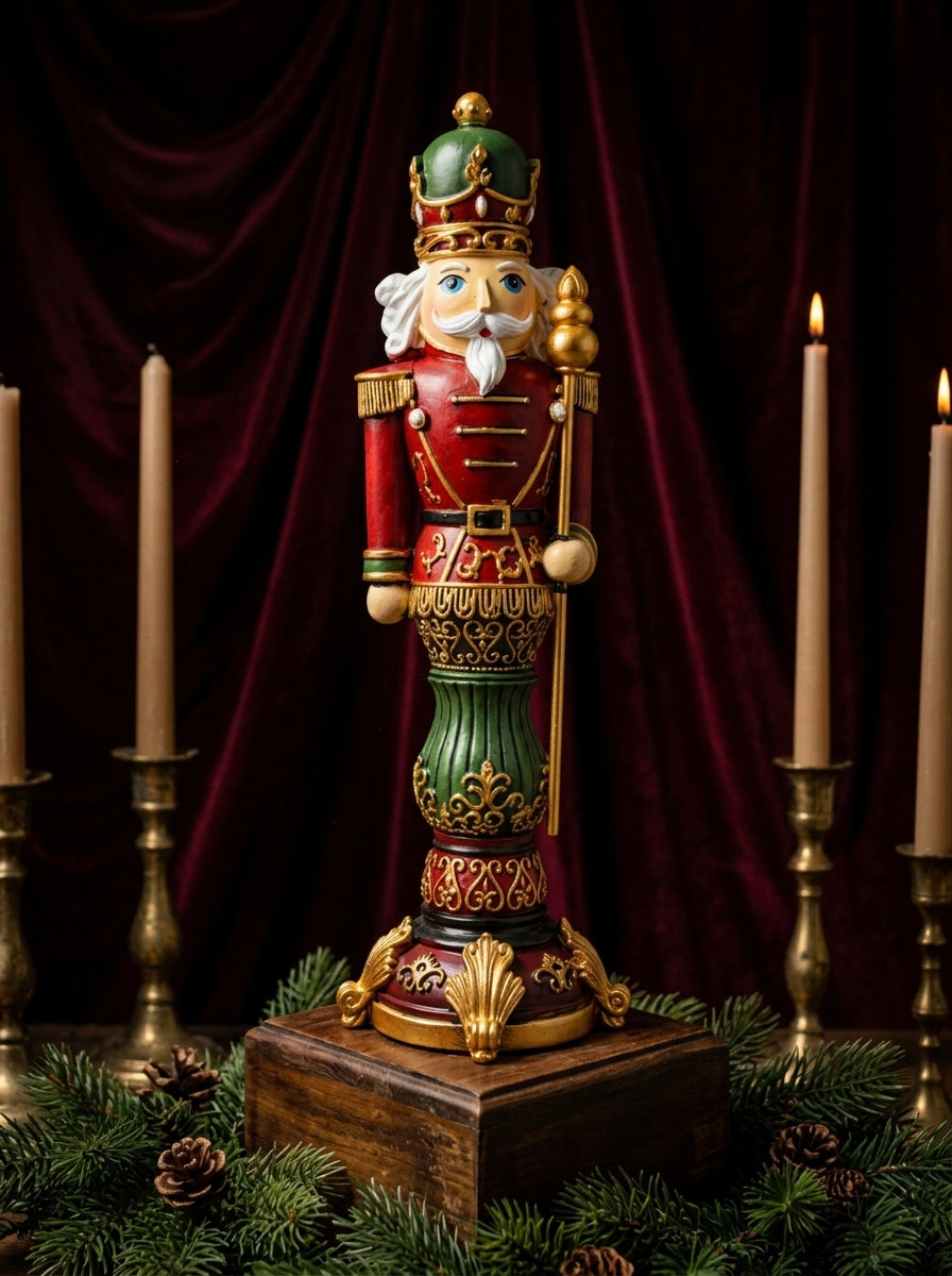 Royal Nutcracker Kırmızı Üniformalı Dekoratif Fındıkkıran – 27 CM