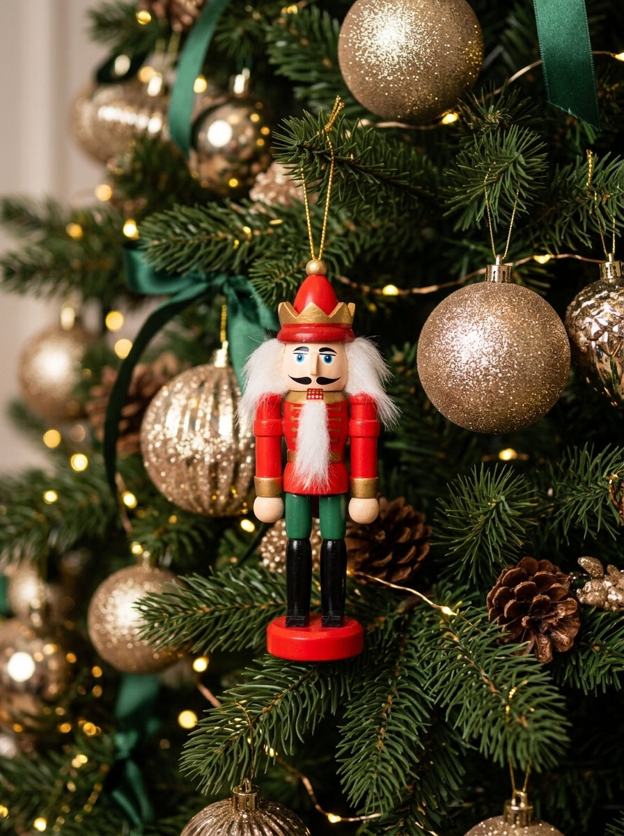 Royal Christmas Guard – Kırmızı Üniformalı Fındıkkıran Asker Yılbaşı Ağacı Süsü - 12 CM