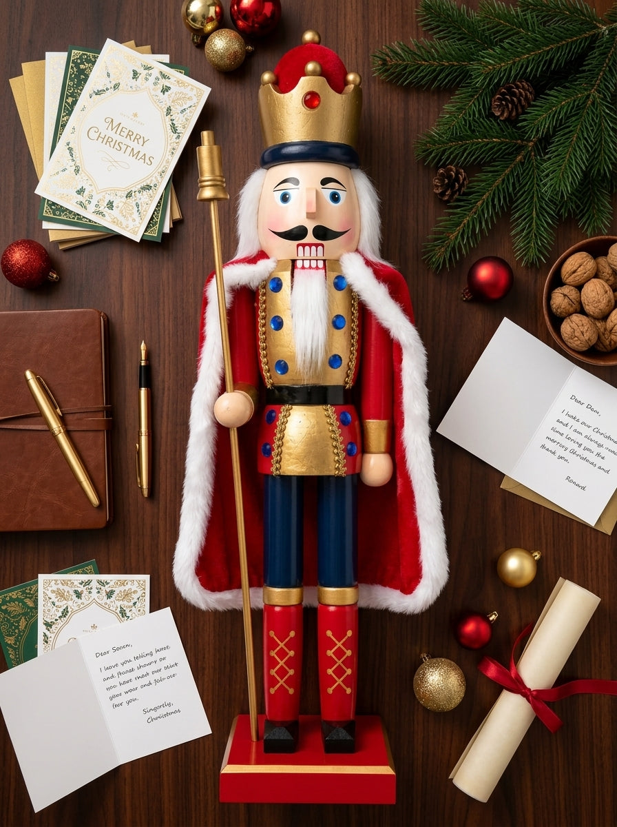 Royal Christmas King Ahşap Fındıkkıran Kral - 60 CM