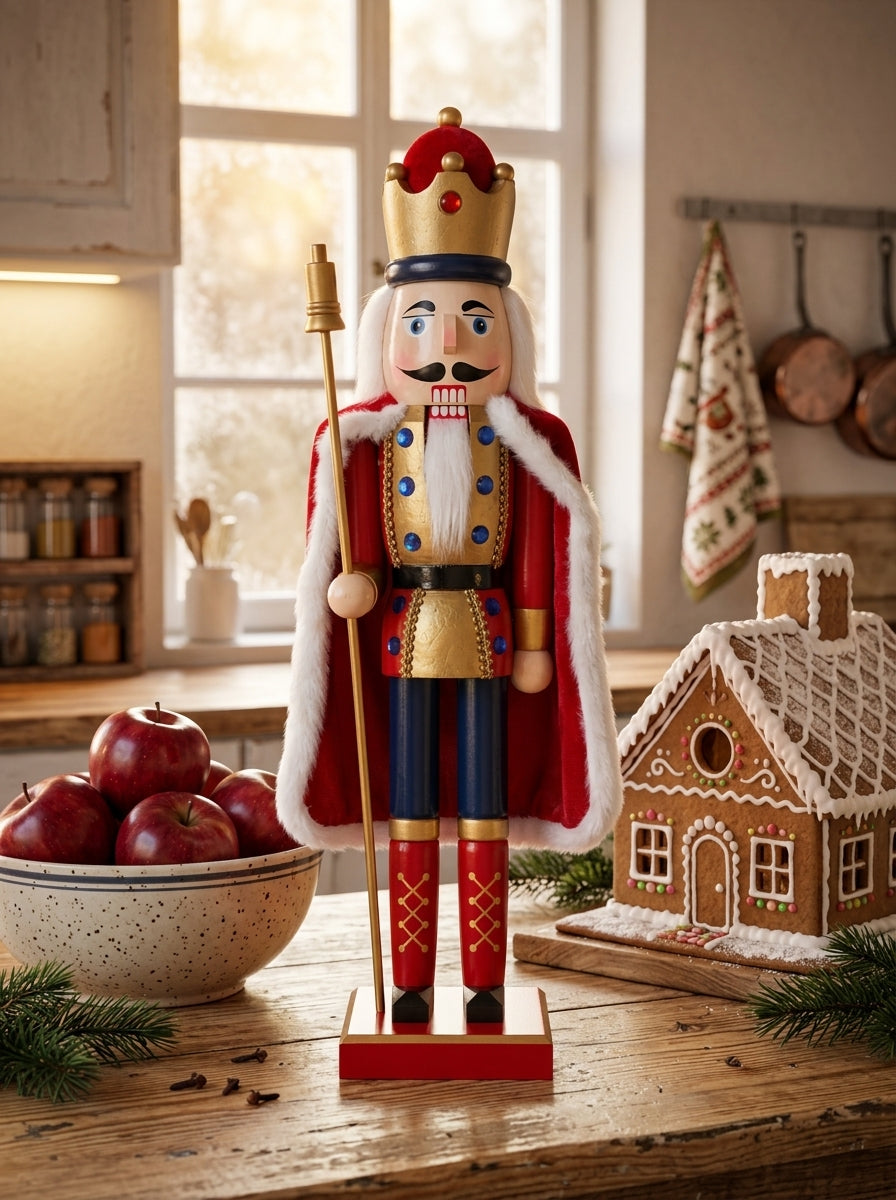 Royal Christmas King Ahşap Fındıkkıran Kral - 60 CM