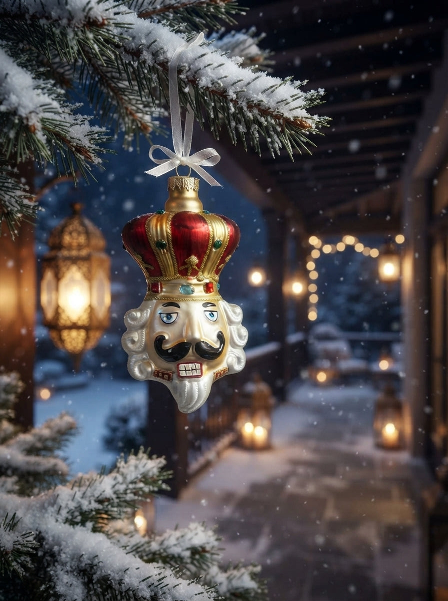 Royal Nutcracker Cam Yılbaşı Ağaç Süsü
