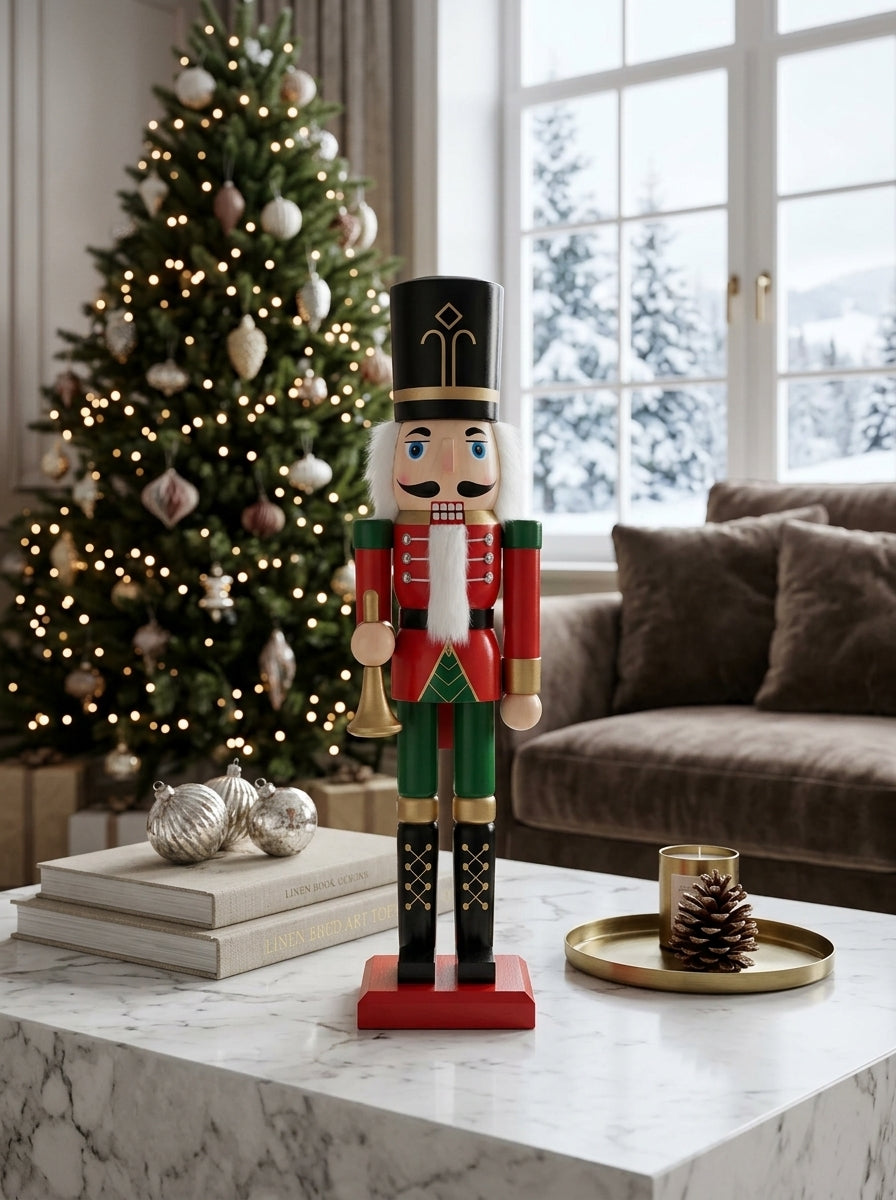 Royal Trumpeter Ahşap Fındıkkıran Kurşun Asker - 50 CM
