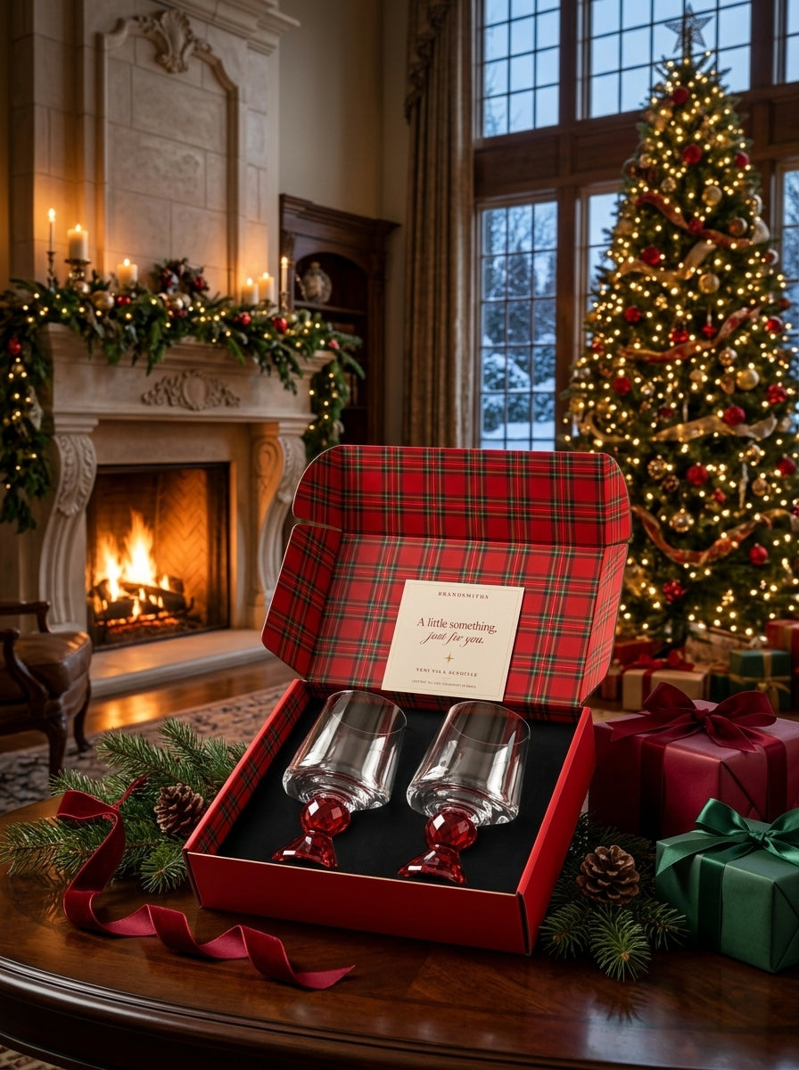 Christmas Classics – Ruby Ruby Lumi İkili Kristal Bardak Seti