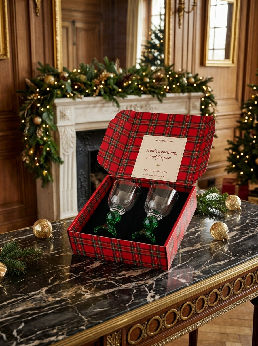 Christmas Classics – Emerald Emerald Lumi İkili Kristal Kadeh Seti