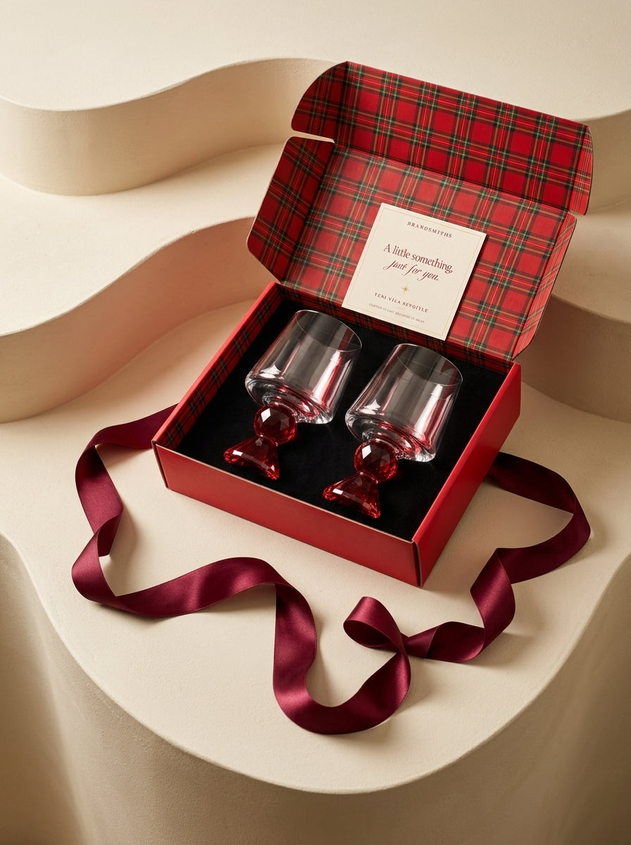 Christmas Classics – Ruby Ruby Lumi İkili Kristal Bardak Seti
