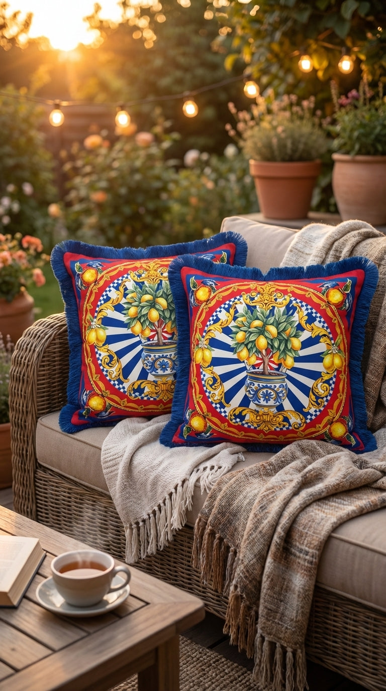 Verona Azure Kırlent