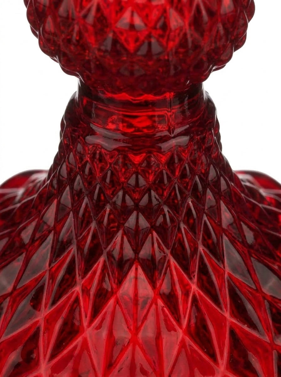 Ruby Glow Kırmızı Cam Yılbaşı Mumluğu