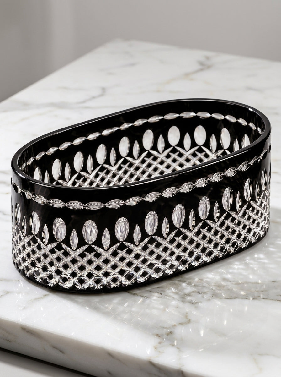 Onyx Imperial Oval Kristal Sunumluk