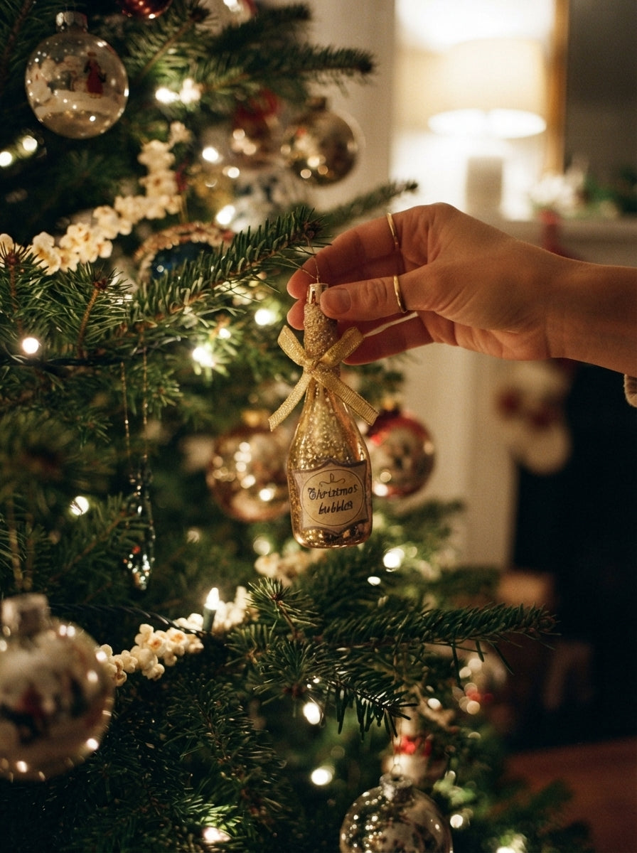 Christmas Bubbles Şampanya Şişesi Yılbaşı Ağacı Süsü