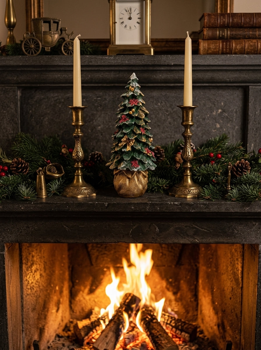 Golden Christmas El Yapımı Dekoratif Yılbaşı Ağacı