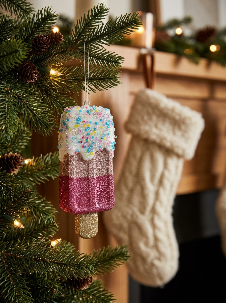 Pink Candy Ice Cream Yılbaşı Ağacı Süsü