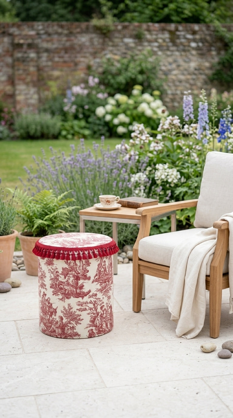 بوف Toile Burgundy
