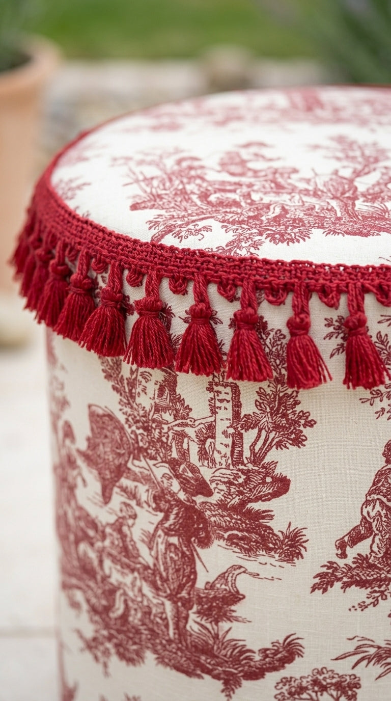 بوف Toile Burgundy
