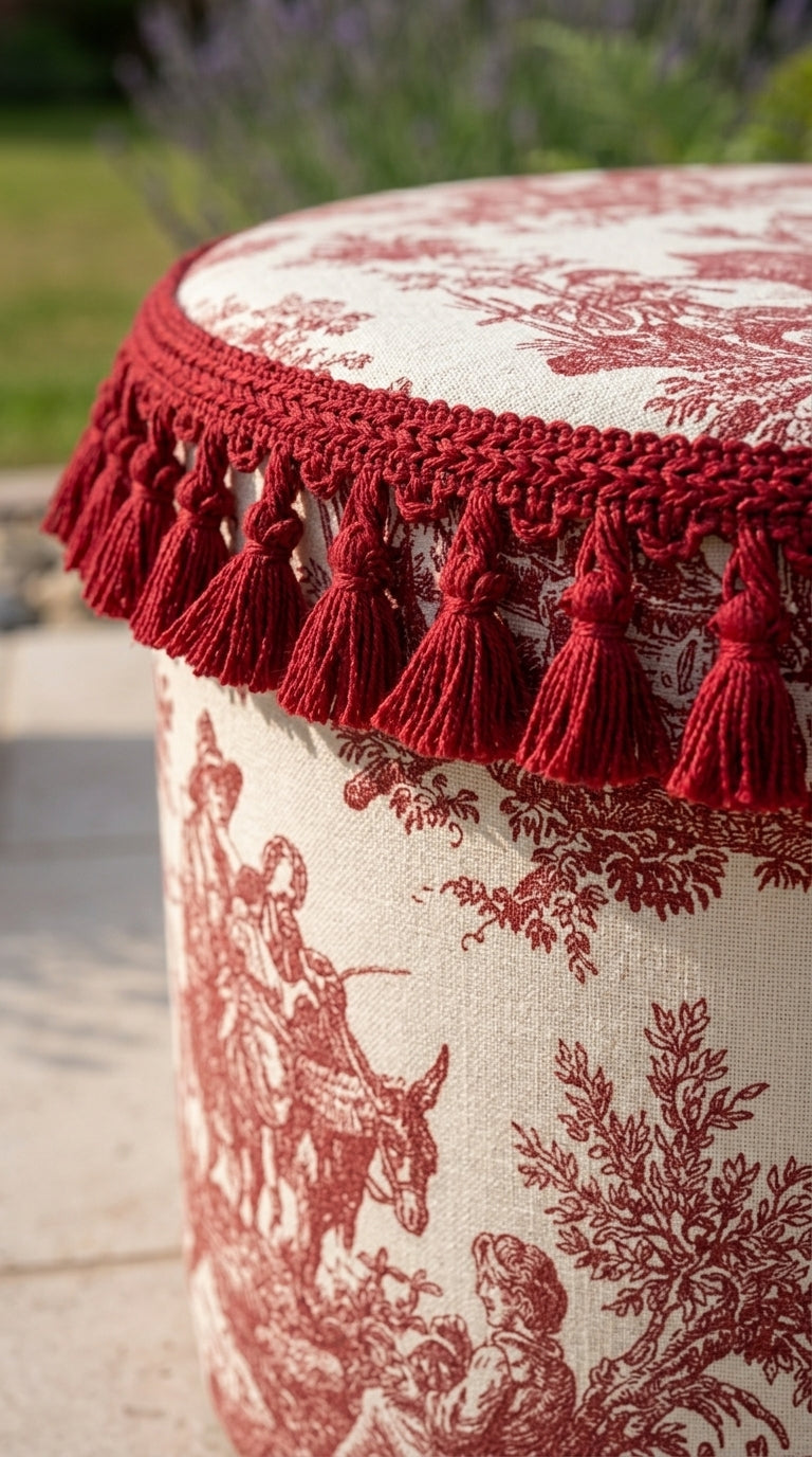 بوف Toile Burgundy