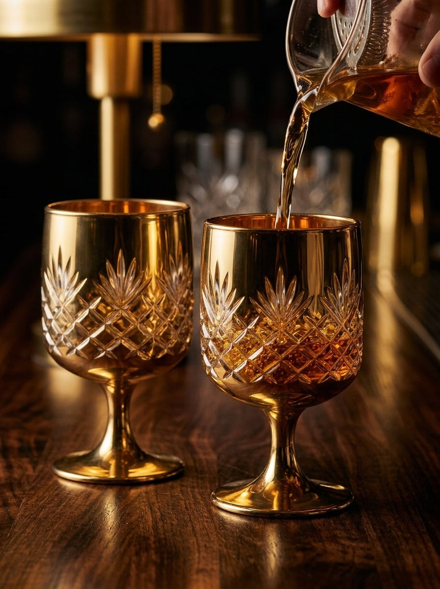 Christmas Classics – Eclat Arc Gold İkili Kristal Kadeh Seti