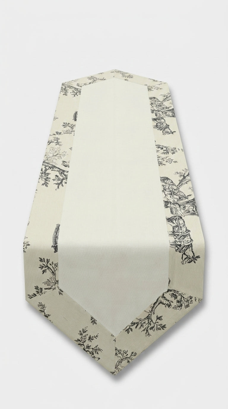 Toilea Charcoal Panel Runner